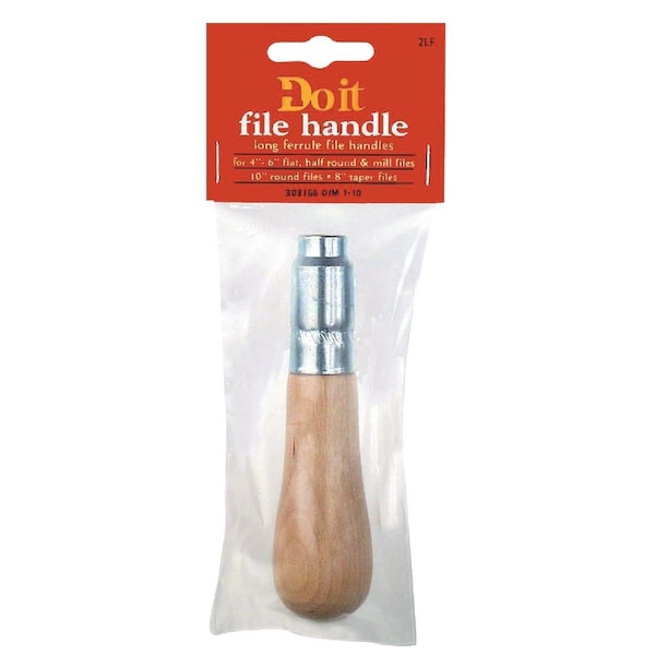 All-Source Long Ferrule 4-1/2 In. L Wood File Handle for 6 to 8 In. File - 303166