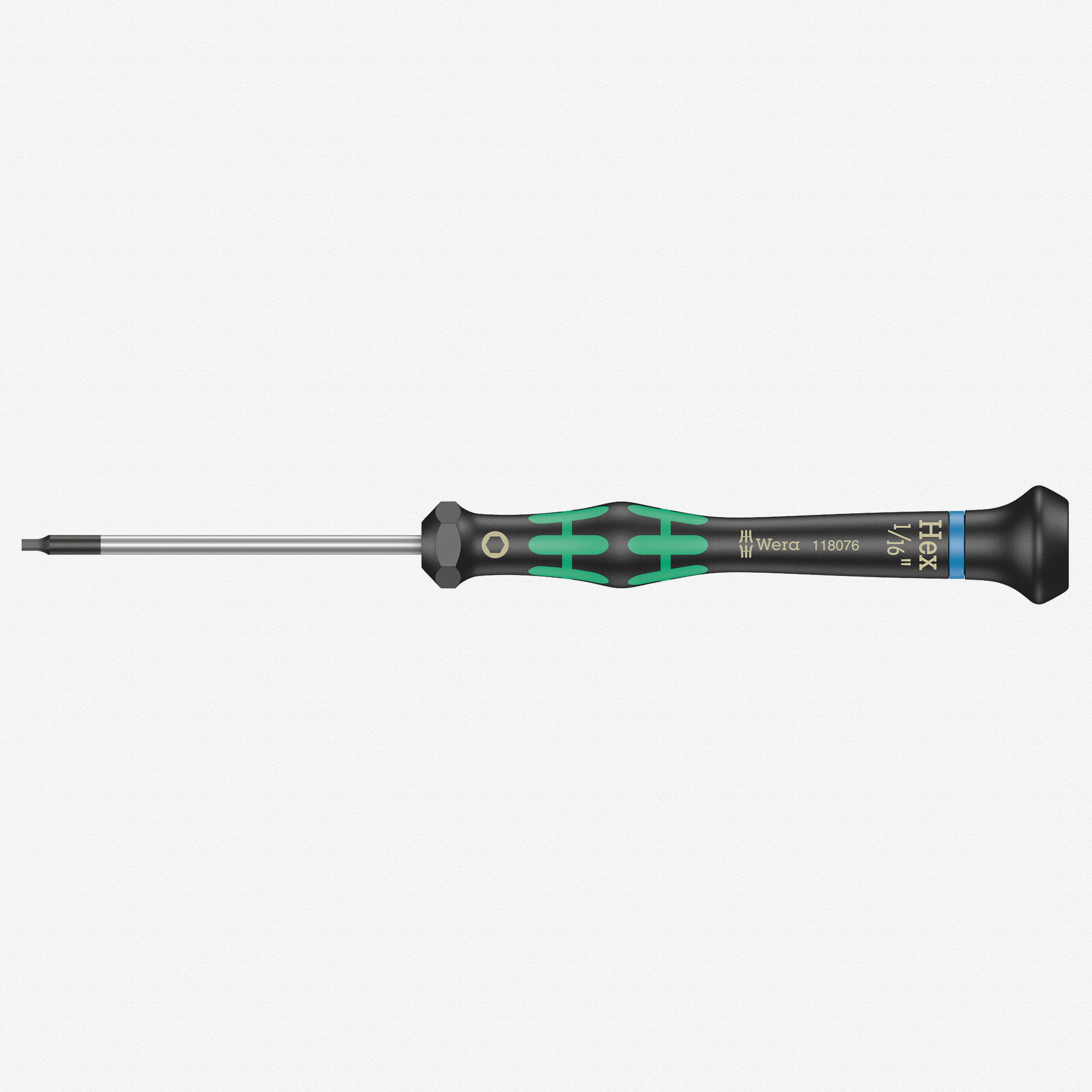 Wera 118076 1/16" x 60mm Kraftform Micro Hex Precision Screwdriver