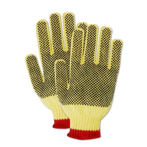 Guantes de Kevlar Magid CutMaster 93KVPR 100 con codificación de color integrada Nivel de corte 4, paquete de 12 - 93KVPR-8