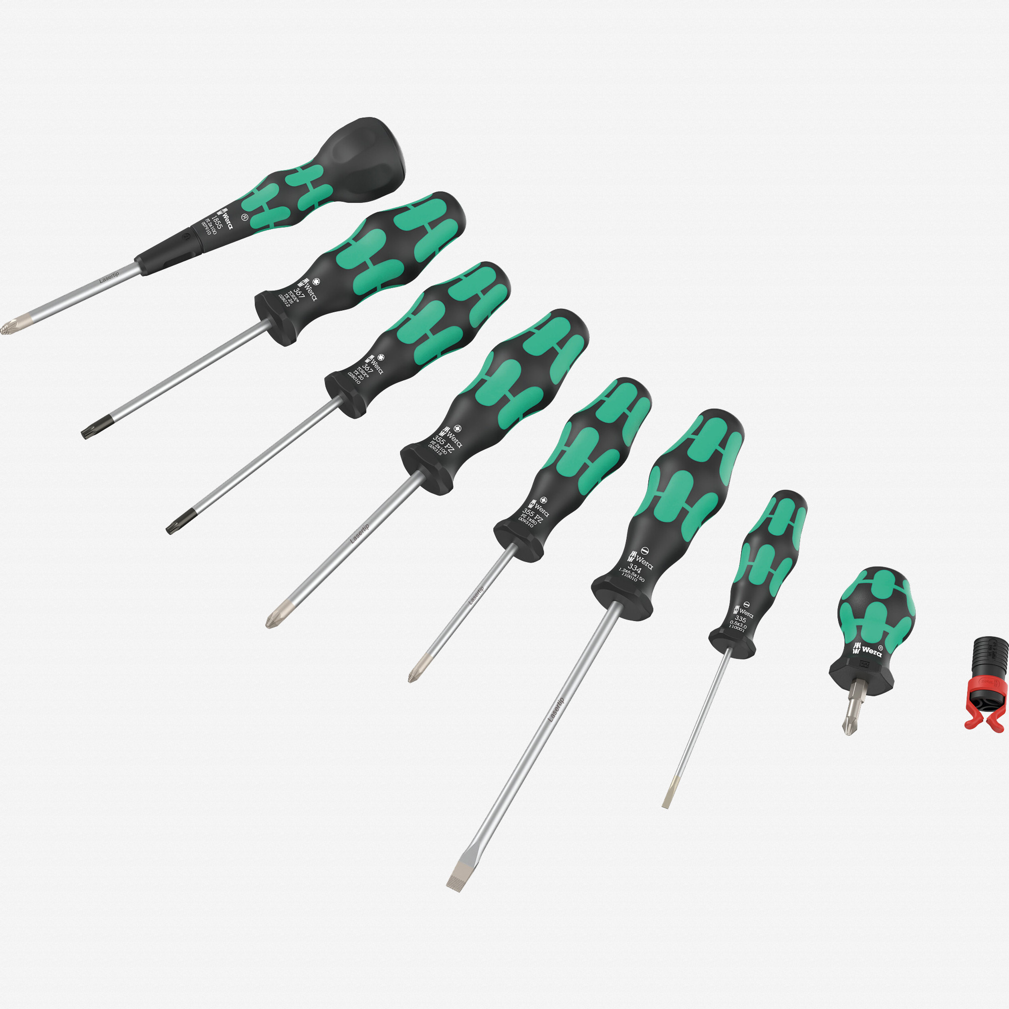 Wera 134029 Kraftform Ball-Grip Set 2, 9 Pieces, Limited Edition
