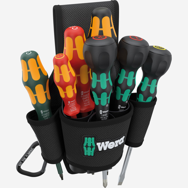 Wera 300306 Belt Pouch Set 3, 8 Pieces, Limited Edition