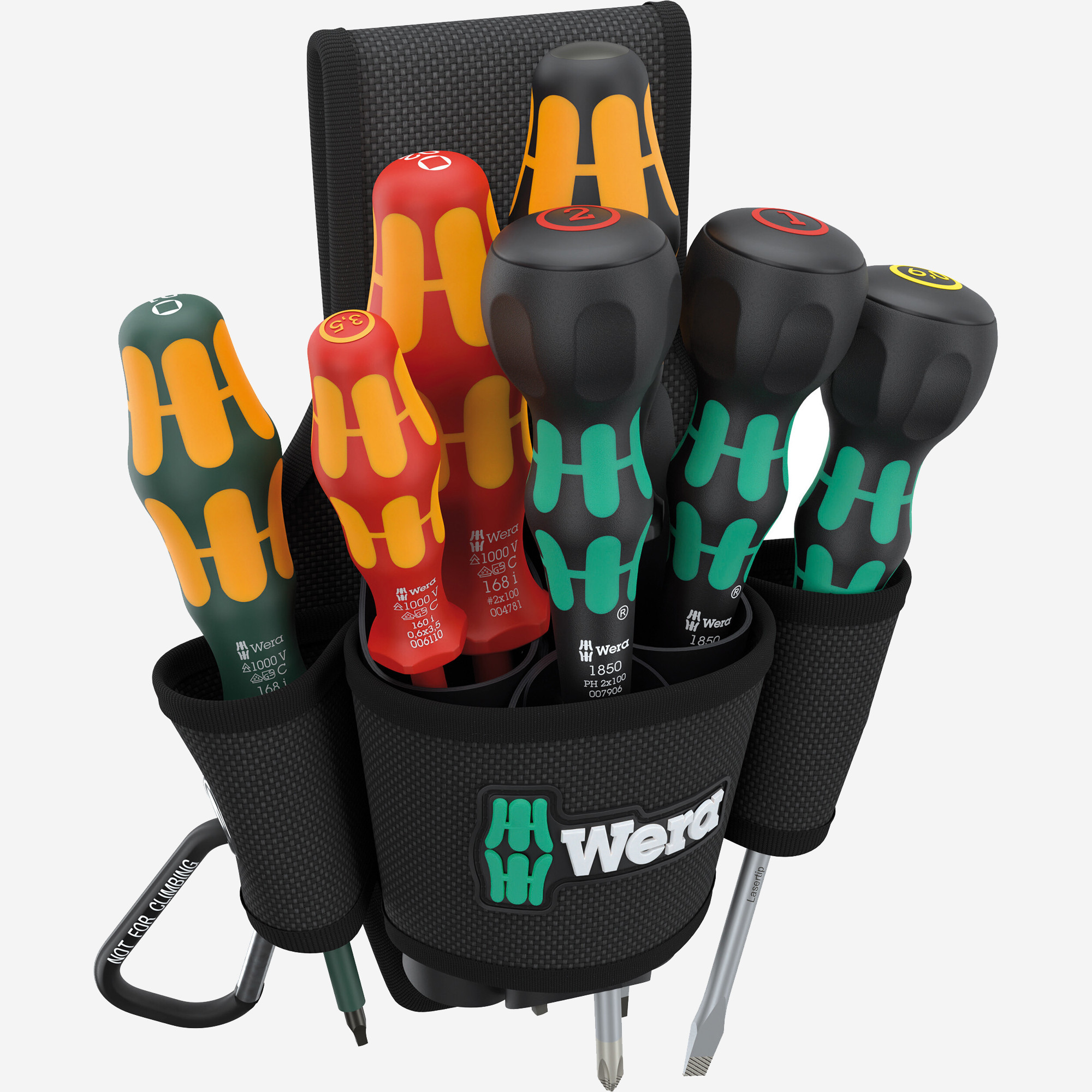 Wera 300306 Belt Pouch Set 3, 8 Pieces, Limited Edition