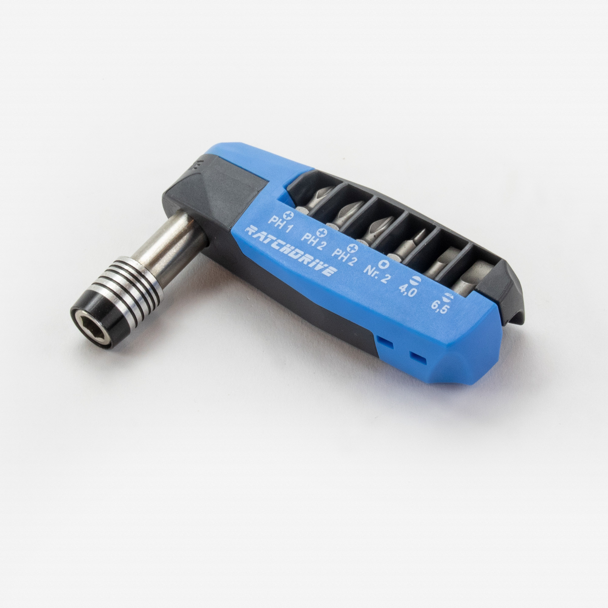 Witte Pro Ratchdrive All-in-one Phillips/Square/Slotted Bit Set, 7 Pieces
