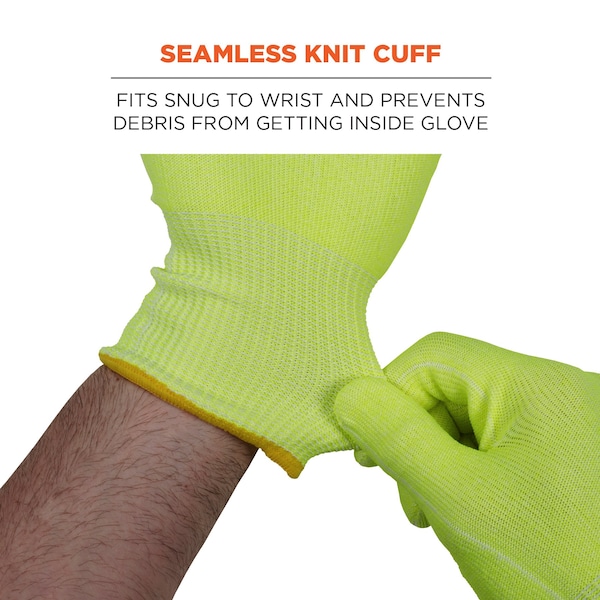 Proflex de Ergodyne 2XL Guantes para alimentos resistentes a cortes de grado alimenticio en color Lima - Caja de 144 piezas - 7040-CASE