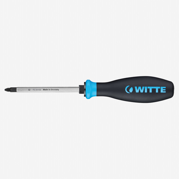 Witte Pro Impact Pozidriv Screwdriver with Hex Blade, #3 x 150mm