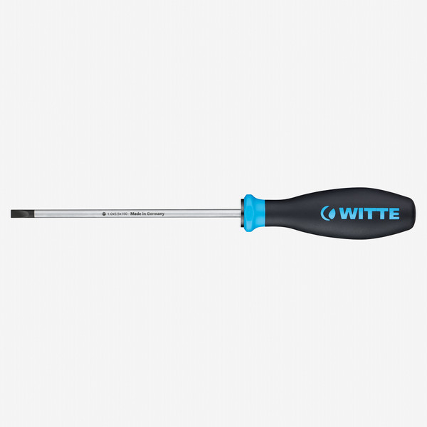 Witte Pro Cabinet Slotted Screwdriver, 5.5 x 200mm
