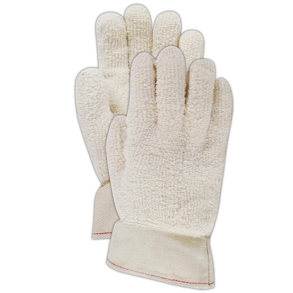 Guantes de franela Mediana Peso LoopsOut TerryMagid TerryMaster PT944R, 12 piezas - PT944RBT