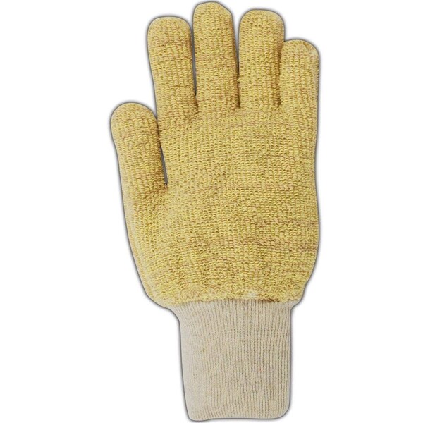 Guantes de tejido de terrycloth de mezcla de algodón y Kevlar de peso pesado Magid CutMaster 1390, paquete de 12 unidades - 1391.