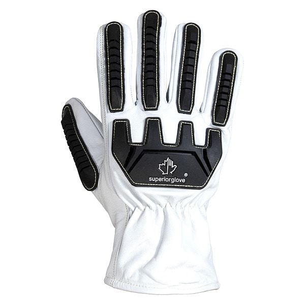 Guantes de cuero Endura, Nivel de corte A5, Blanco / Blanco, XL (10) - 378GTXVBE-XL