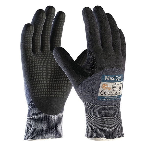 Guante resistente a cortes Pip, Nivel de corte A3, 15 ga, Azul/Negro, M - 44-3455