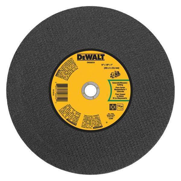 Dewalt 14"X1/8"X1 CONC/MSRY PORT SW CUT-OFF WH - DWA8034