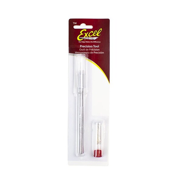 Excel Blades Light Duty Handle with Needle Point Awl and 4 Extra 0.058" Tips, 12pk - 30613