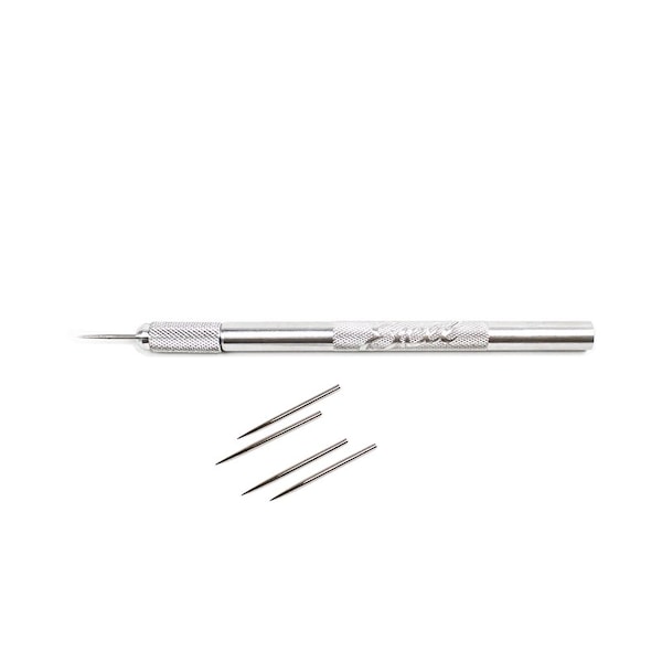 Excel Blades Light Duty Handle with Needle Point Awl and 4 Extra 0.058" Tips, 12pk - 30613