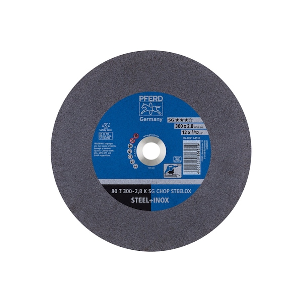 Pferd 12" x 3/32" Cut-Off Wheel, 1" A.H. - K - SG CHOP STEELOX - 64510