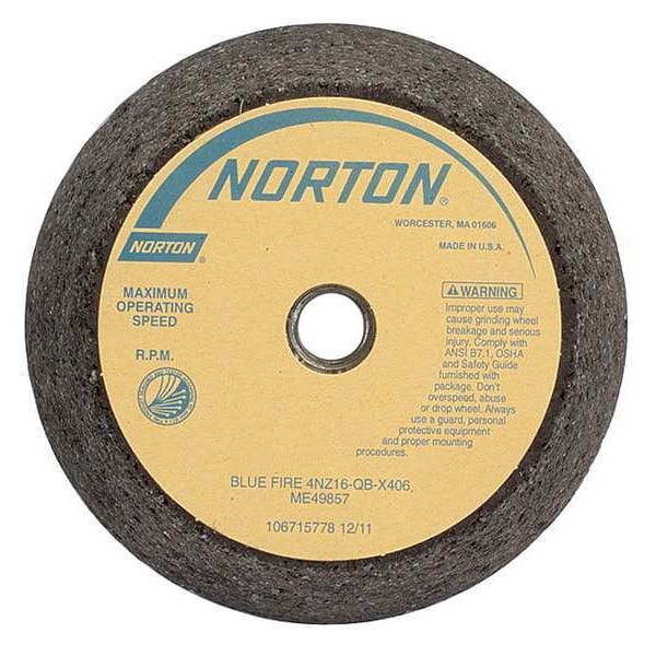 Norton Abrasives Flaring Cup Wheel, 4x3x2 In x, 5/8-11 - 66253198583