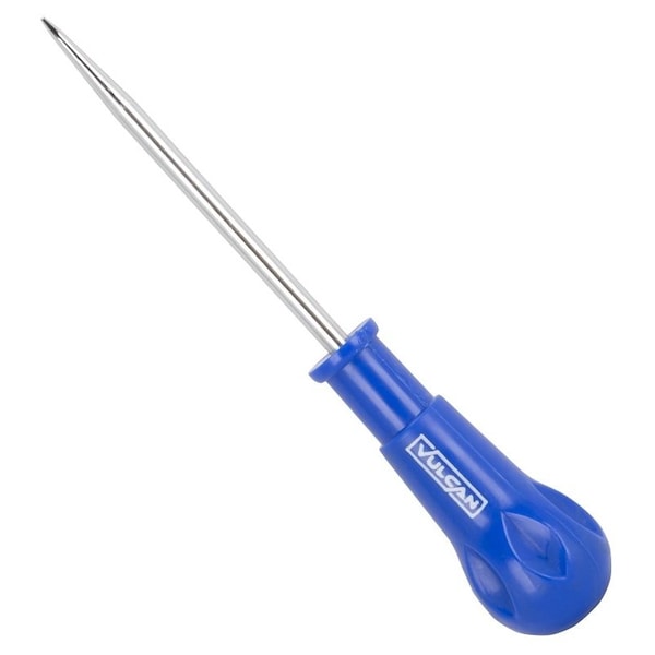 Vulcan Scratch Awl, 5.8 mm Dia Shank, 4 in L Shank, 7-1/8 in OAL, Ergonomic Handle, Plastic Handle, Steel Shank - JLO-024