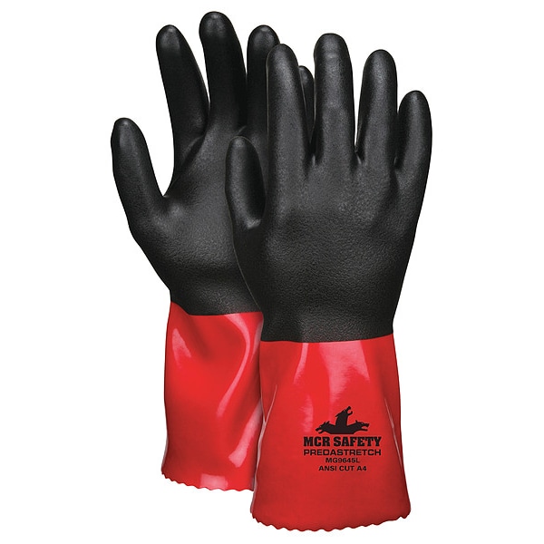 Mcr Safety Guante Resistente a Químicos, XL, Paquete de 12 - MG9645XL