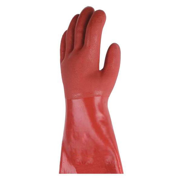 Guantes resistentes a químicos Condor de 14 pulgadas, PVC, Talla L, 1 par - 22KA63