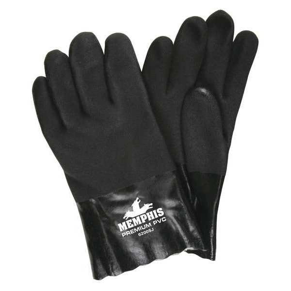 Guantes resistentes a productos químicos de 10" Mcr Safety, PVC, L, 1 par - 6200SJ
