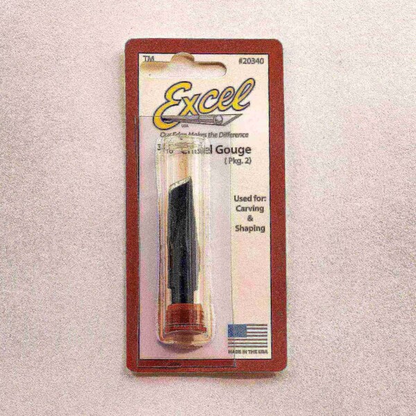 Excel Blades Large V Gouge Carving Tools, Gouge Woodcarving Chisel 2pcs., 12pk. - 20340