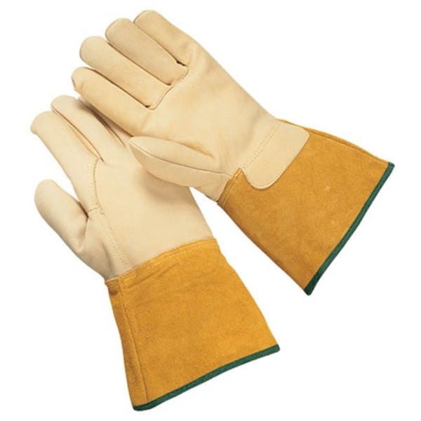 Guantes de soldadura Wells Lamont, palma de cuero de res, S - Y2021S