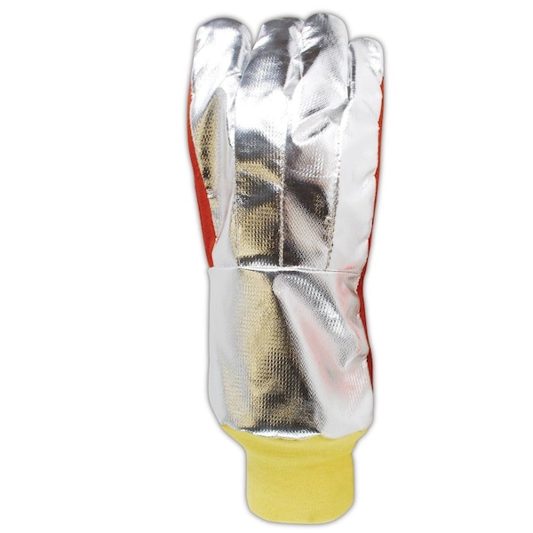 Guantes de soldadura Magid WeldPro con respaldo aluminizado y muñeca de punto de kevlar - 7137SLBWLK