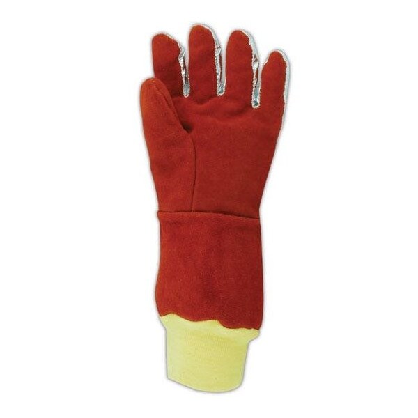 Guantes de soldadura Magid WeldPro con respaldo aluminizado y muñeca de punto de kevlar - 7137SLBWLK