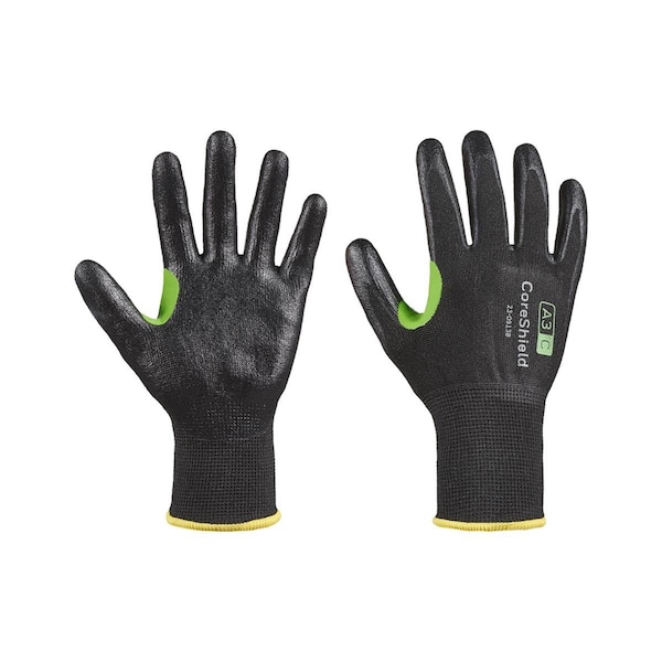 Guante Honeywell 582-23-0913B-7S 13 Gauge A3-C Nitrile Coreshield; Negro; Talla Pequeña - Talla 7 - 582-23-0913B/7S