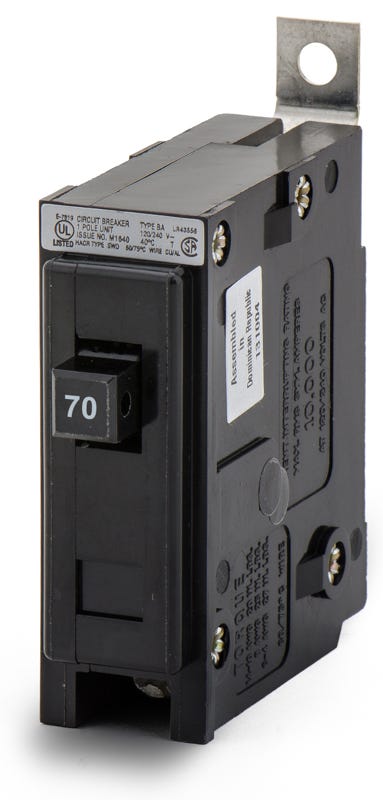 Eaton/Cutler-Hammer BAB1070 1 Pole Circuit Breaker