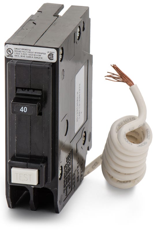 Eaton/Cutler-Hammer GFCB140 1 Pole Circuit Breaker Ground Fault