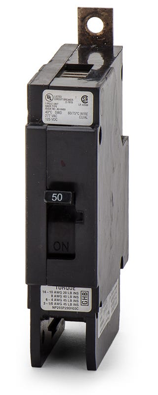 Eaton/Cutler-Hammer GHB1050 1 Pole Circuit Breaker