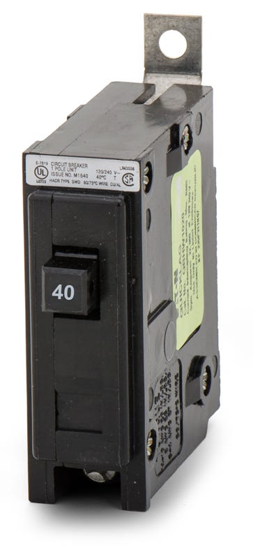 Eaton/Cutler-Hammer QBHW1040 1 Pole Circuit Breaker