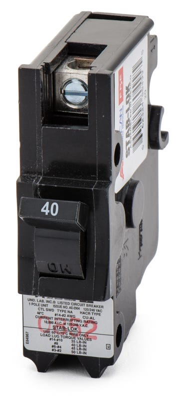 Federal Pacific NA40 1 Pole Circuit Breaker