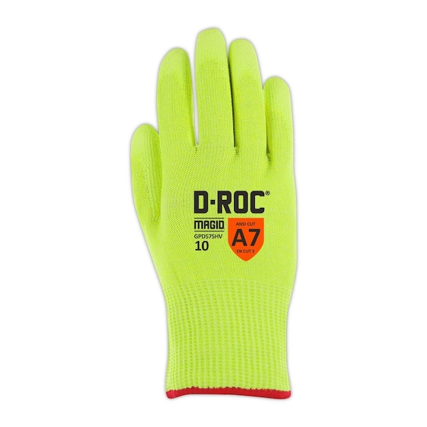 Guantes recubiertos Magid, amarillo de alta visibilidad - GPD575HV-11