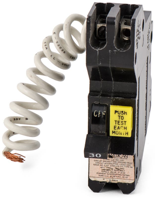 Federal Pacific NAGF30 1 Pole Ground Fault Circuit Breaker