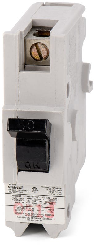 Federal Pacific NB111040 1 Pole Circuit Breaker
