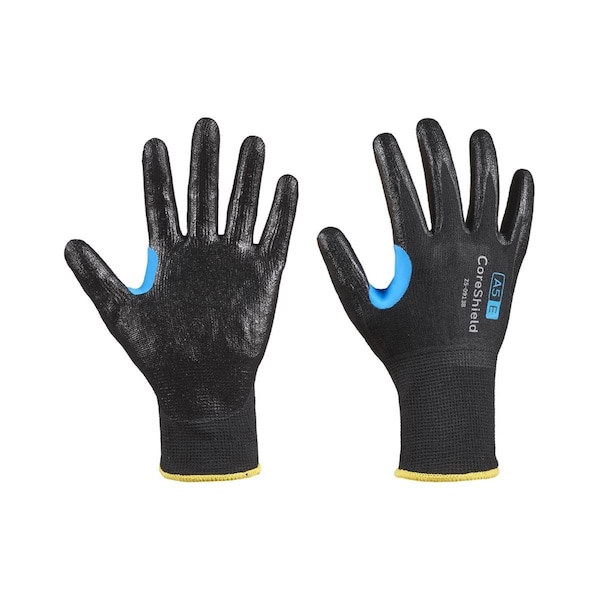 Guante Honeywell 582-25-0913B-9L 13 Gauge A5-E con Nitrilo Coreshield; Negro; Grande - Talla 9 - 582-25-0913B/9L