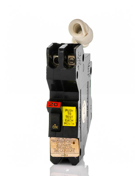 Federal Pacific NBGF20 1 Pole Ground Fault Circuit Breaker