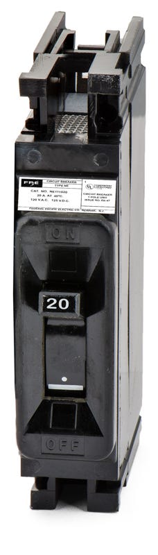 Federal Pacific NE111020 1 Pole Circuit Breaker