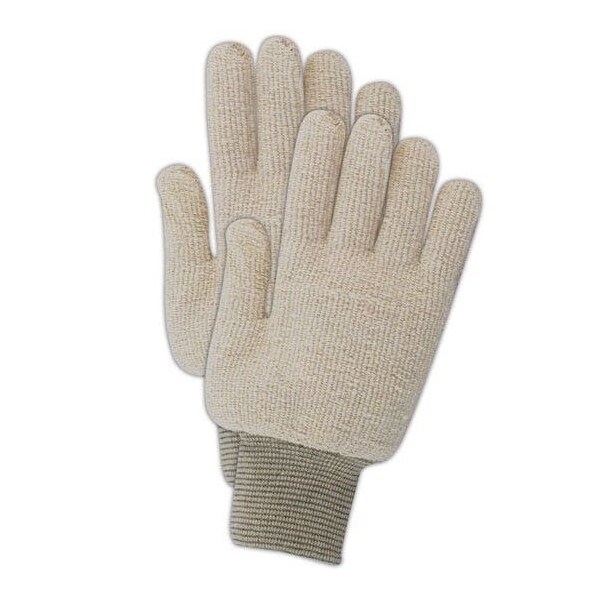 Guantes de Terrycloth de peso pesado extra de color natural Magid TerryMasterPT936RL, paquete de 12 - PT936R