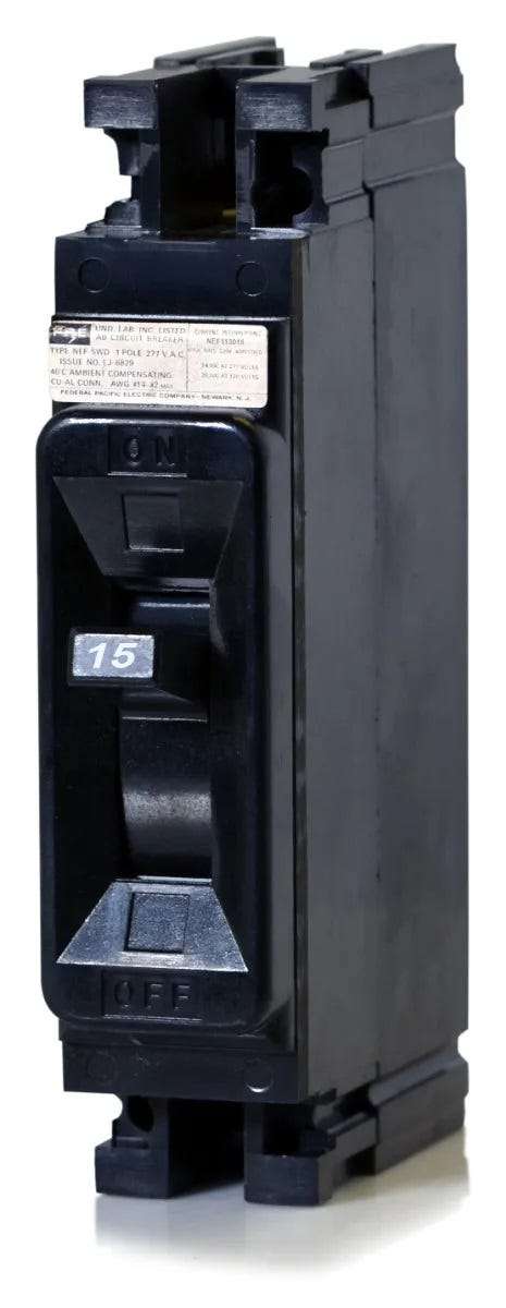 Federal Pacific NEF113015 1 Pole Circuit Breaker