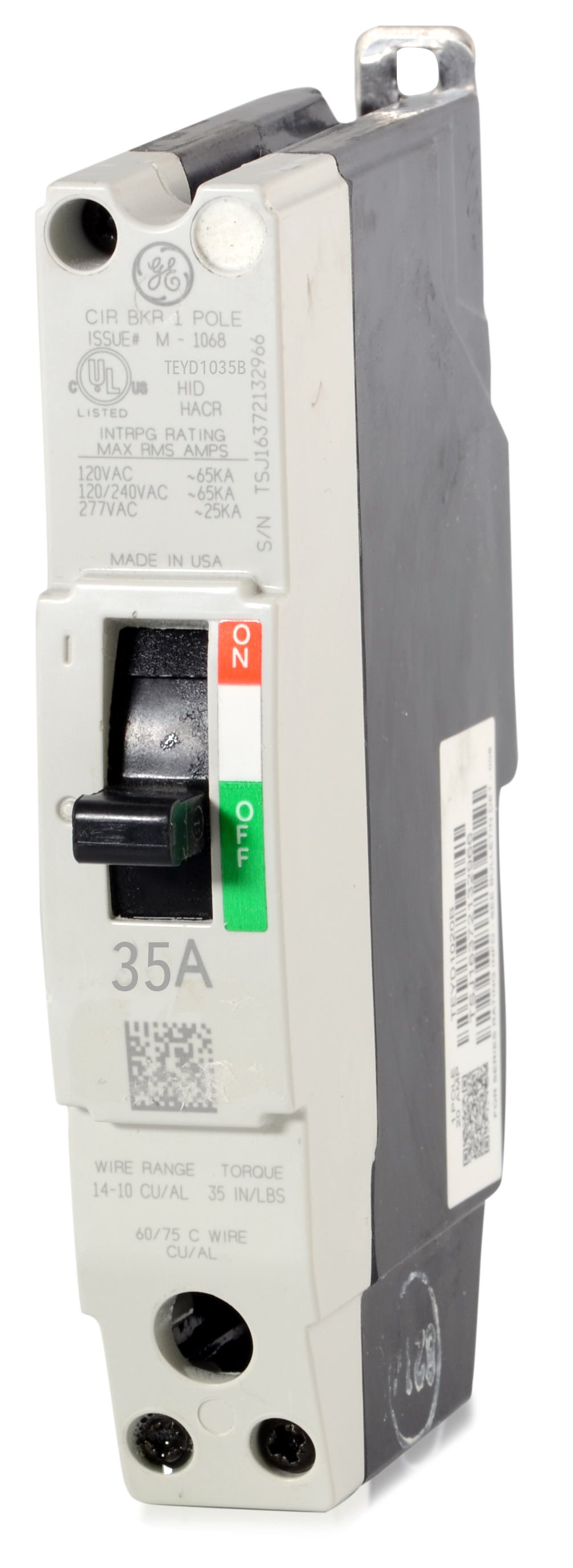 General Electric TEYD1035B 1 Pole Circuit Breaker