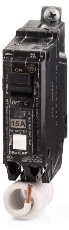 General Electric THQB1115AF2 1 Pole Arc Fault Circuit Breaker