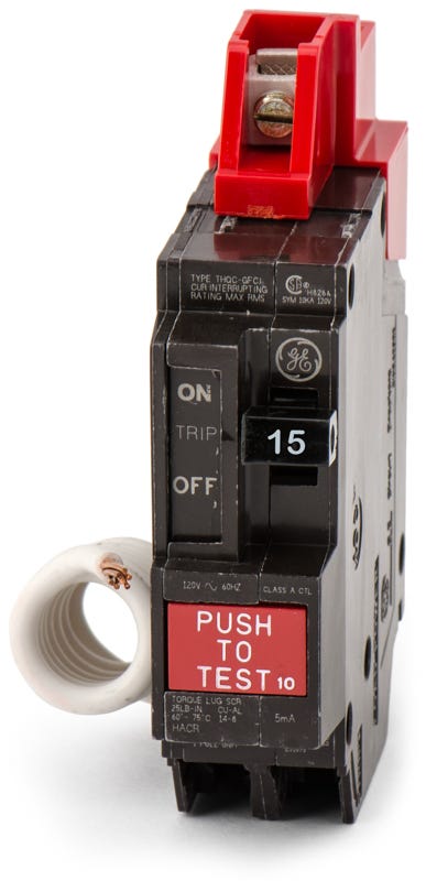 General Electric THQC1115GF 1 Pole Circuit Breaker Ground Fault
