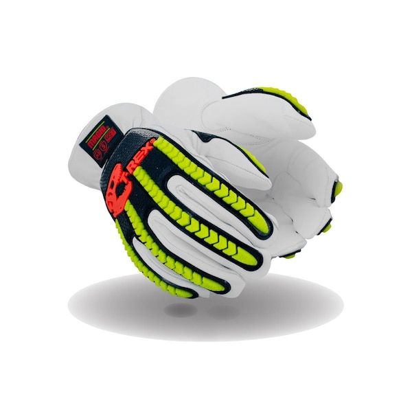 Guantes resistentes a cortes Magid, color taupe blanco perla, Talla L - TRX840L