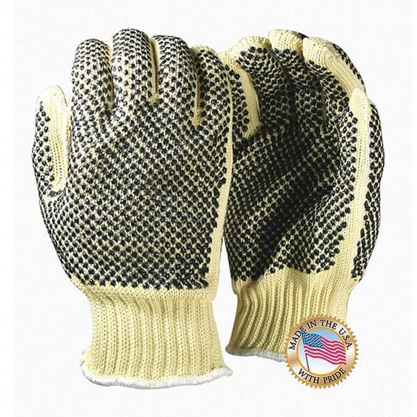 Guantes Resistentes al Corte de Productos de Protección Mundial, Amarillos, L - MATA25PL-PD2-L