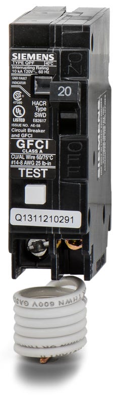 Siemens QF120P 1 Pole Circuit Breaker Ground Fault