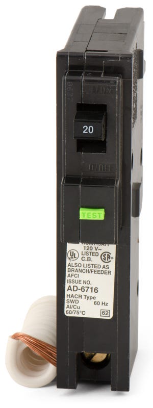 Square D HOM120AFIC 1 Pole Arc Fault Circuit Breaker