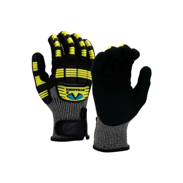 Guantes de Nitrilo Pyramex Sandy, HPPE A5 Corte TPR Gancho y Lazo, Talla 2XL - GL610CX2