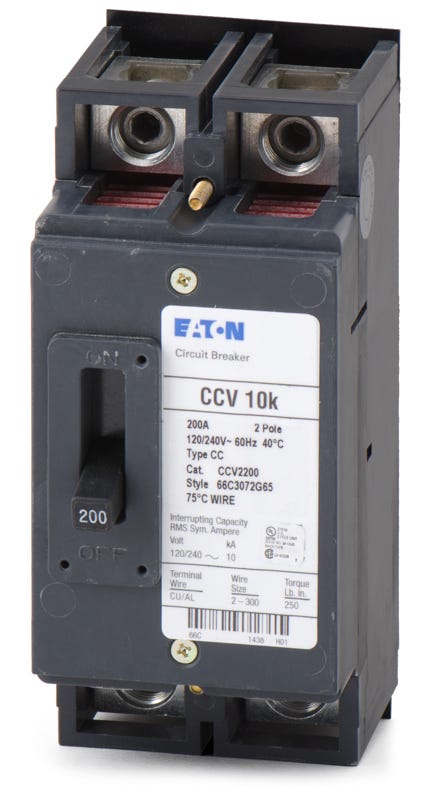 Eaton CCV2200 2 Pole Circuit Breaker